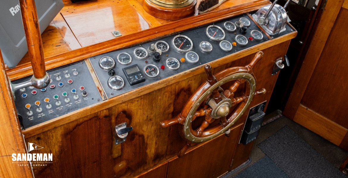 Helm view from port side deck