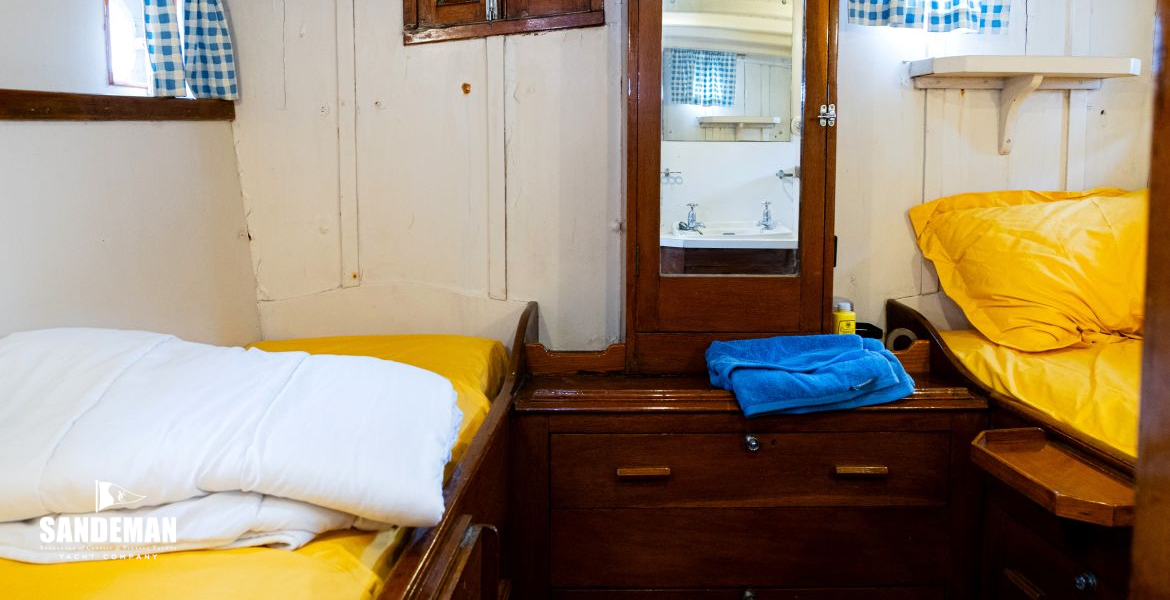 Owner cabin view aft