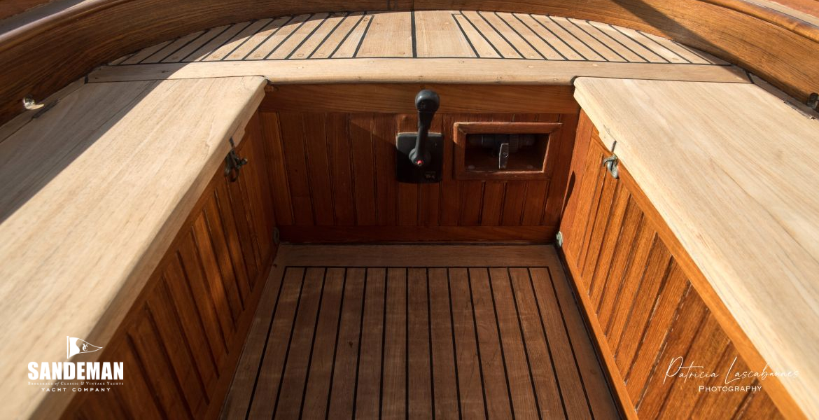 Cockpit view aft from companionway
