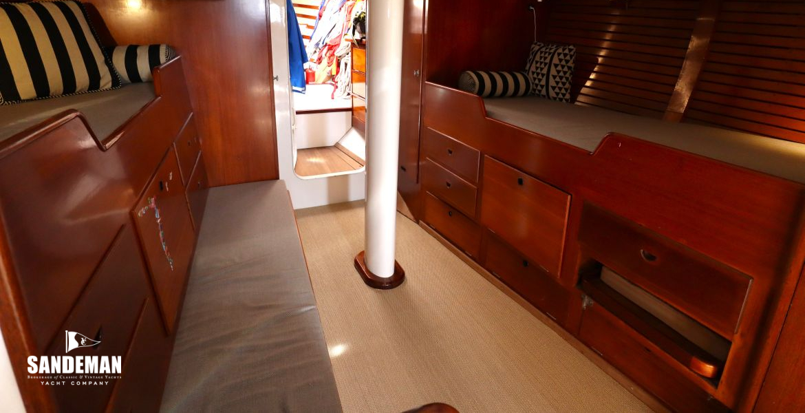 Forward accommodation view forward to starboard