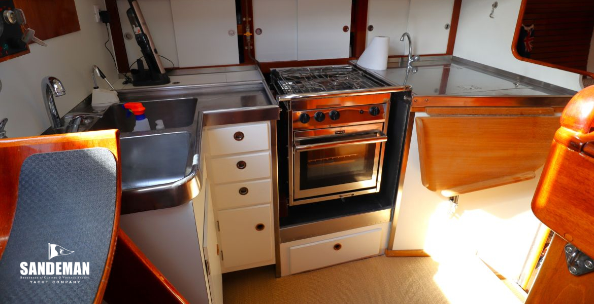 Galley to port