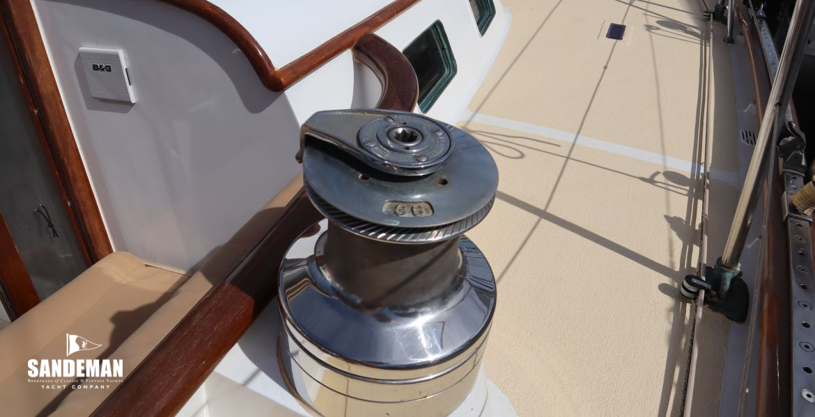 Starboard side deck view forward