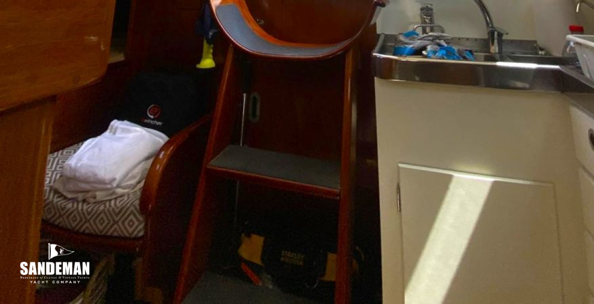 View aft to companionway