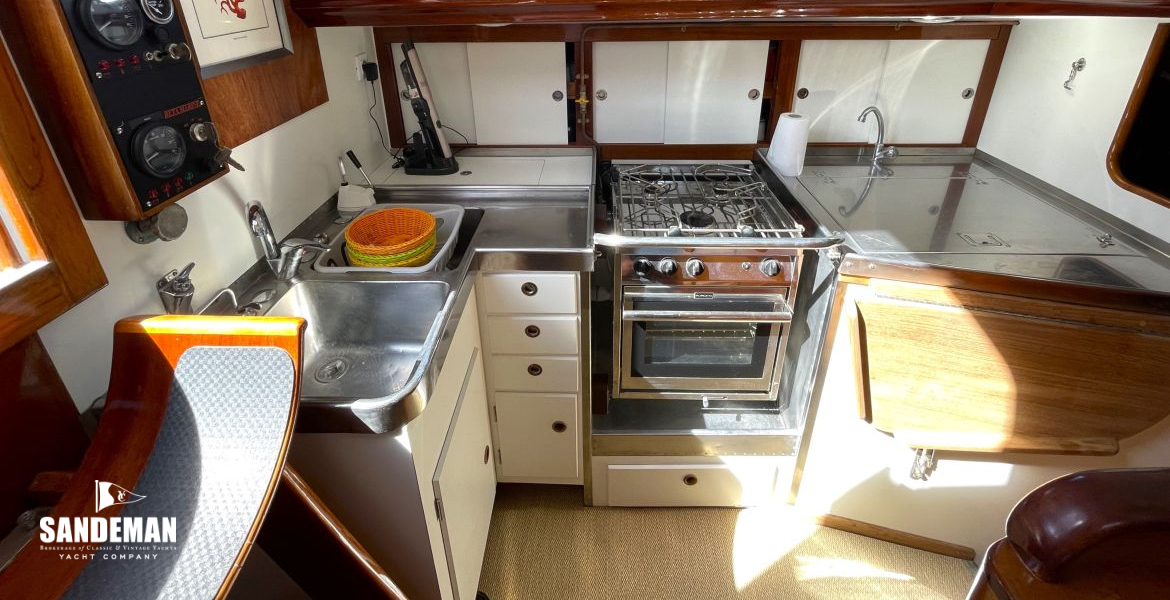 Galley to port