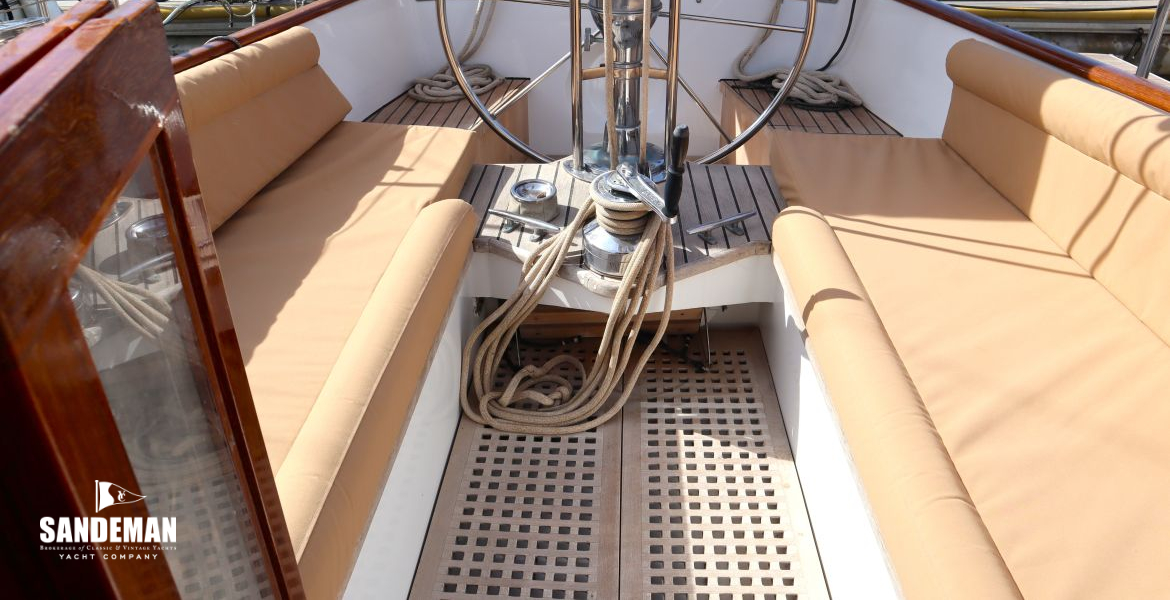 Cockpit view aft from companionway