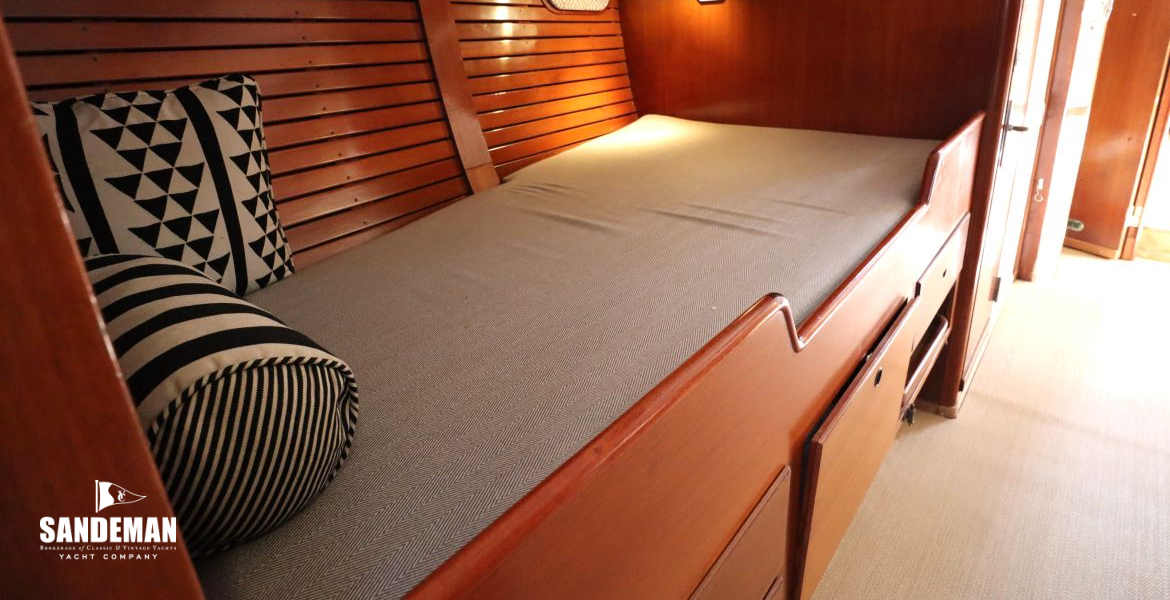 Forward double berth view aft
