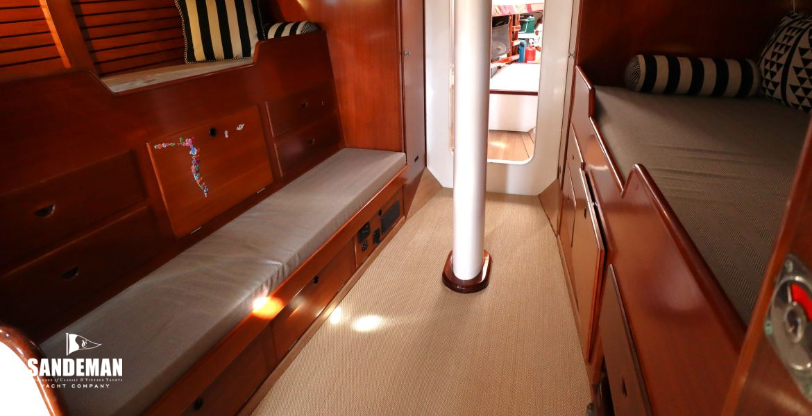 Forward accommodation view forward to port