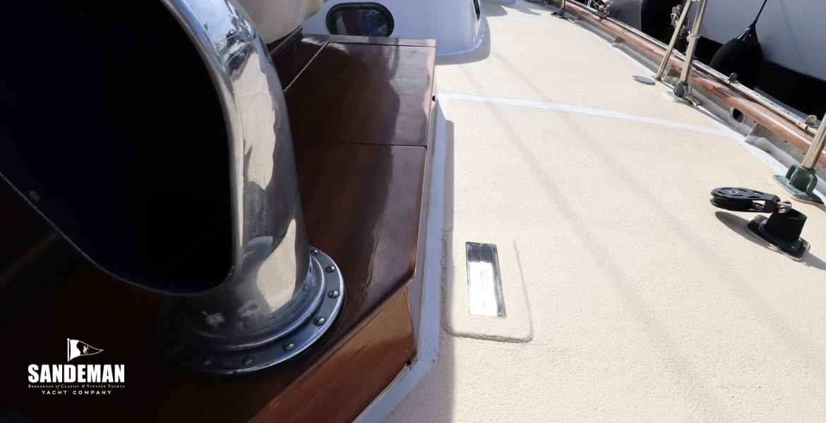 Port side deck view aft