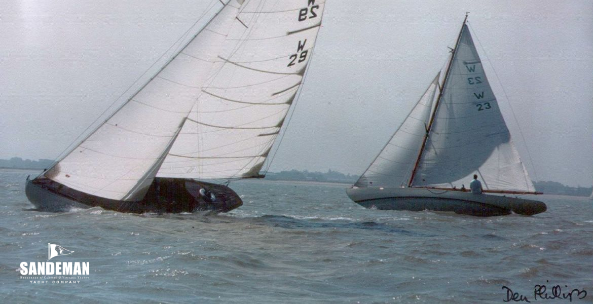 Crossing Tacks with W23 NATICA West Mersea Week [Photo: Den Phillips]