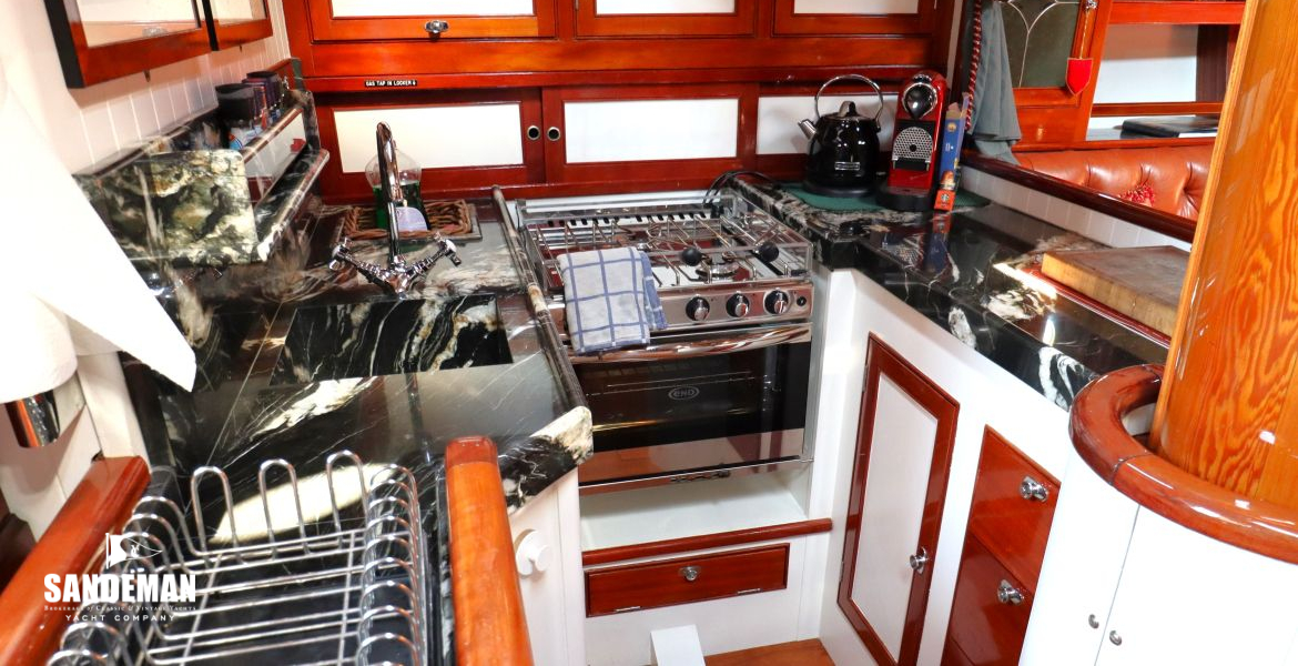 Galley to port