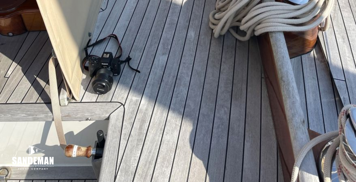 Cockpit view forward to companionway