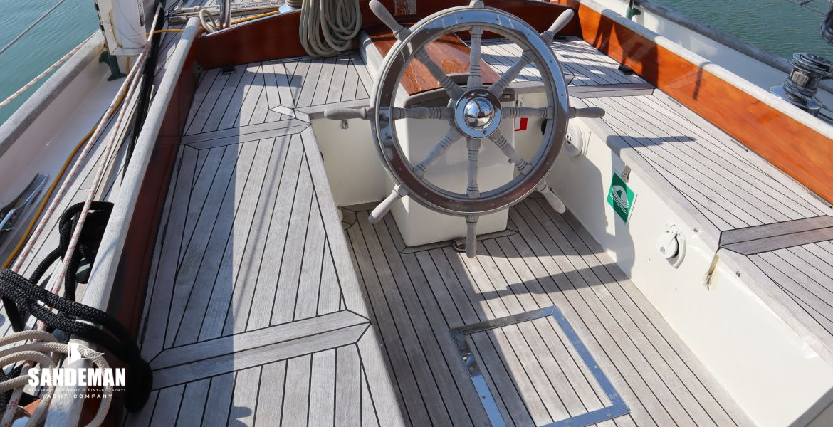 Cockpit view aft to port