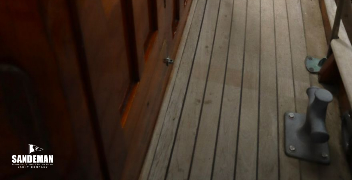 Port side deck view aft