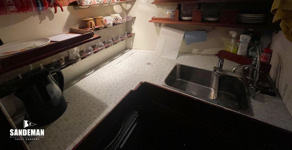 Galley to starboard forward