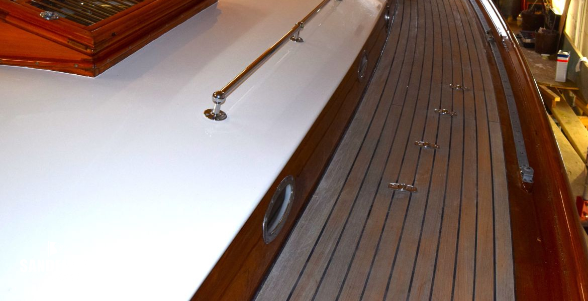 Port side deck view aft