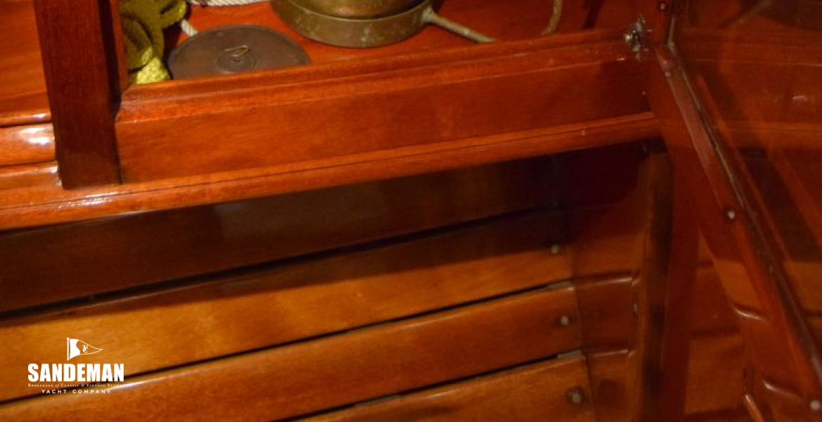 Oil lamp in saloon locker