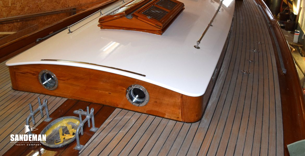 View aft over cabin trunk