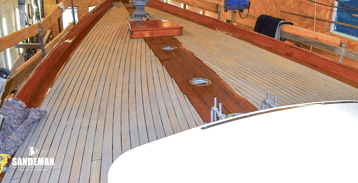 View forward to foredeck