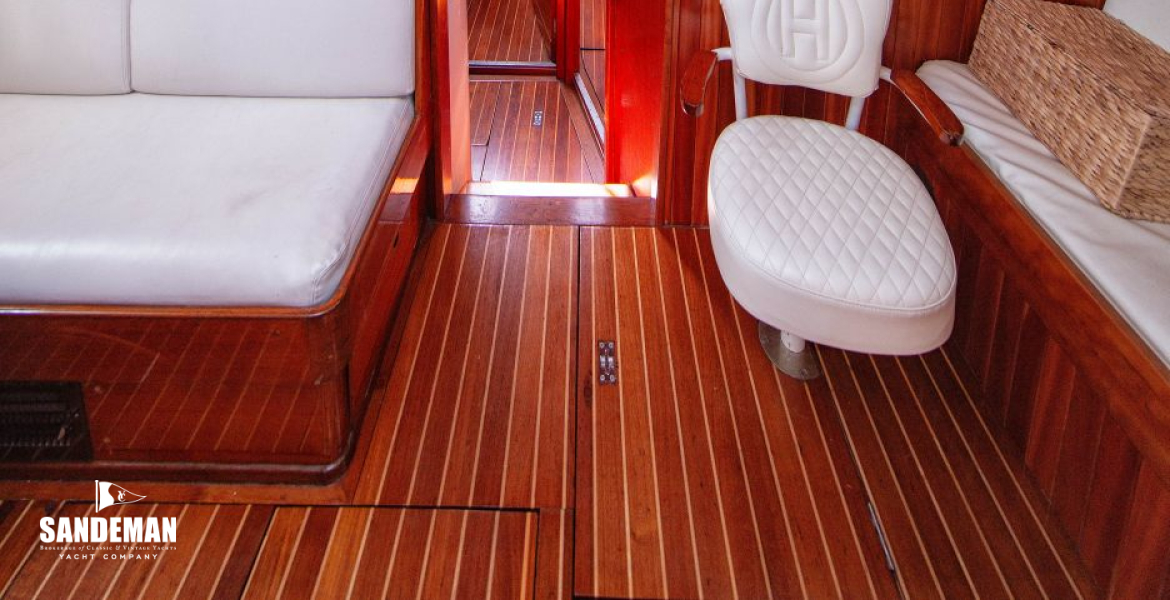 View forward from galley