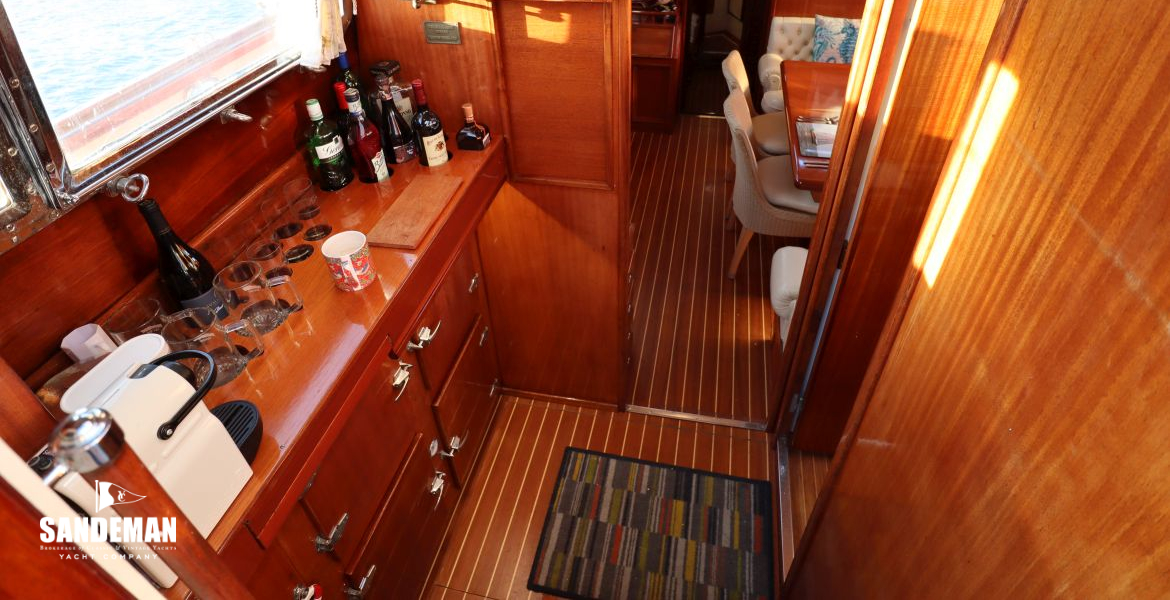 View forward from forward companionway