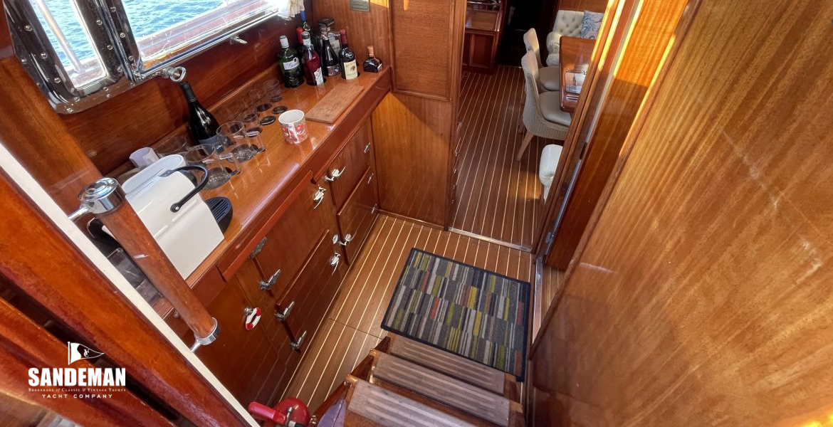 View forward from forward companionway