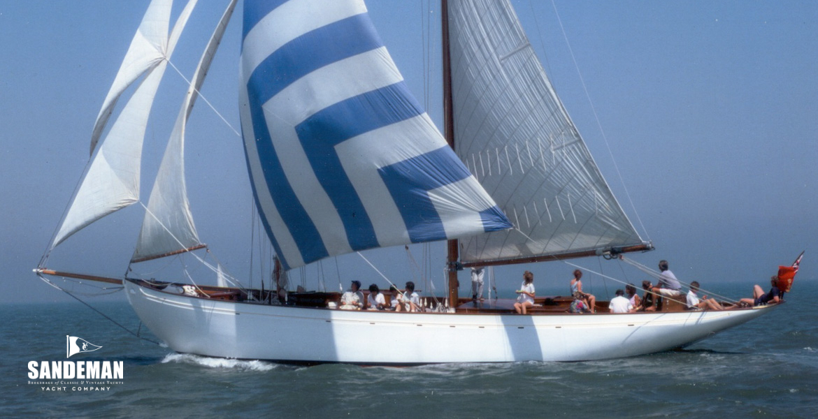 On the solent with bermudan main, 1991 [BEKEN]