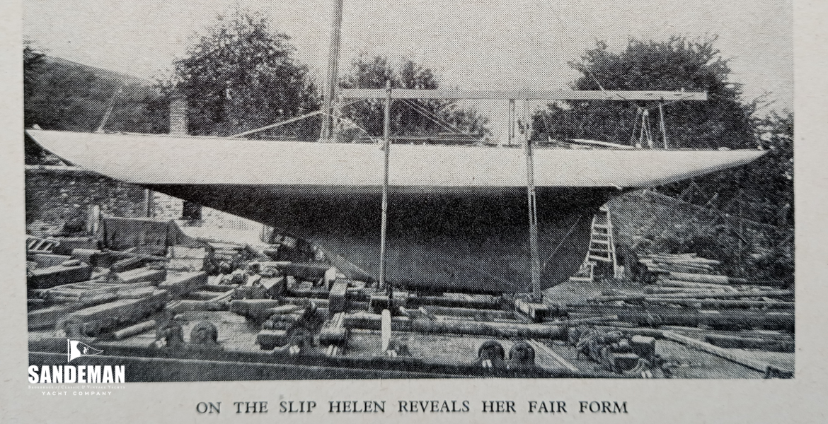 Hauled out 1936 [Uffa Fox, 'Sail and Power']