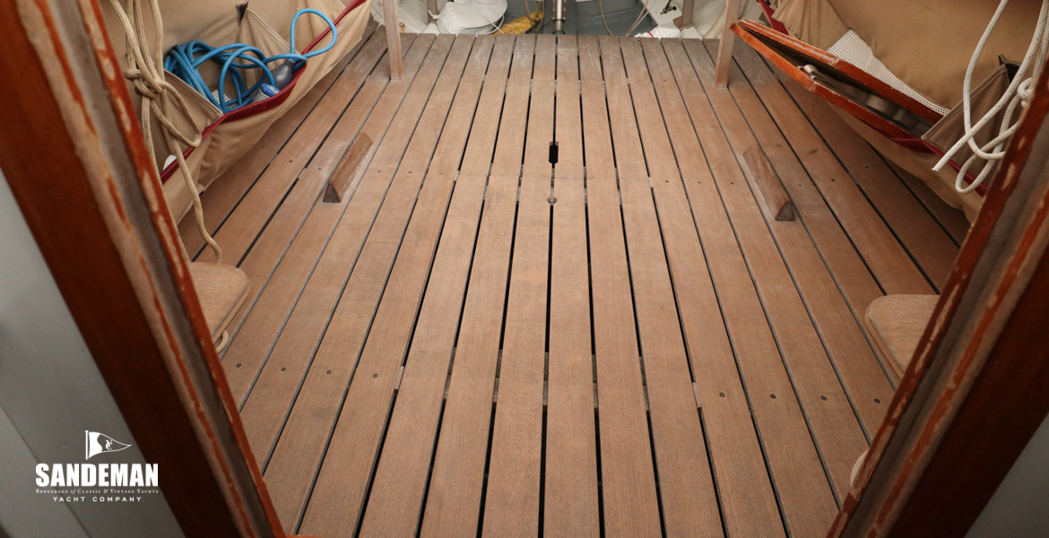Cockpit view aft from companionway