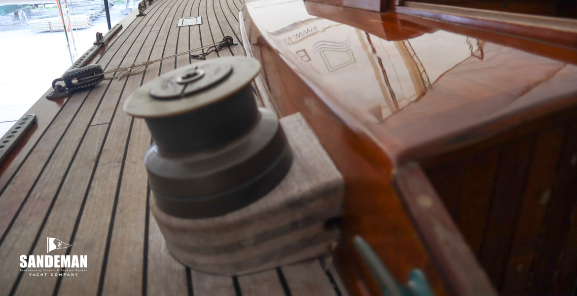 Port side deck view forward