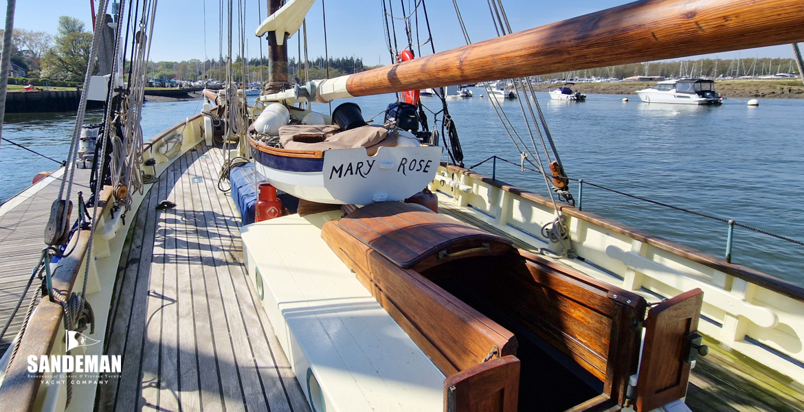View forward from port side deck