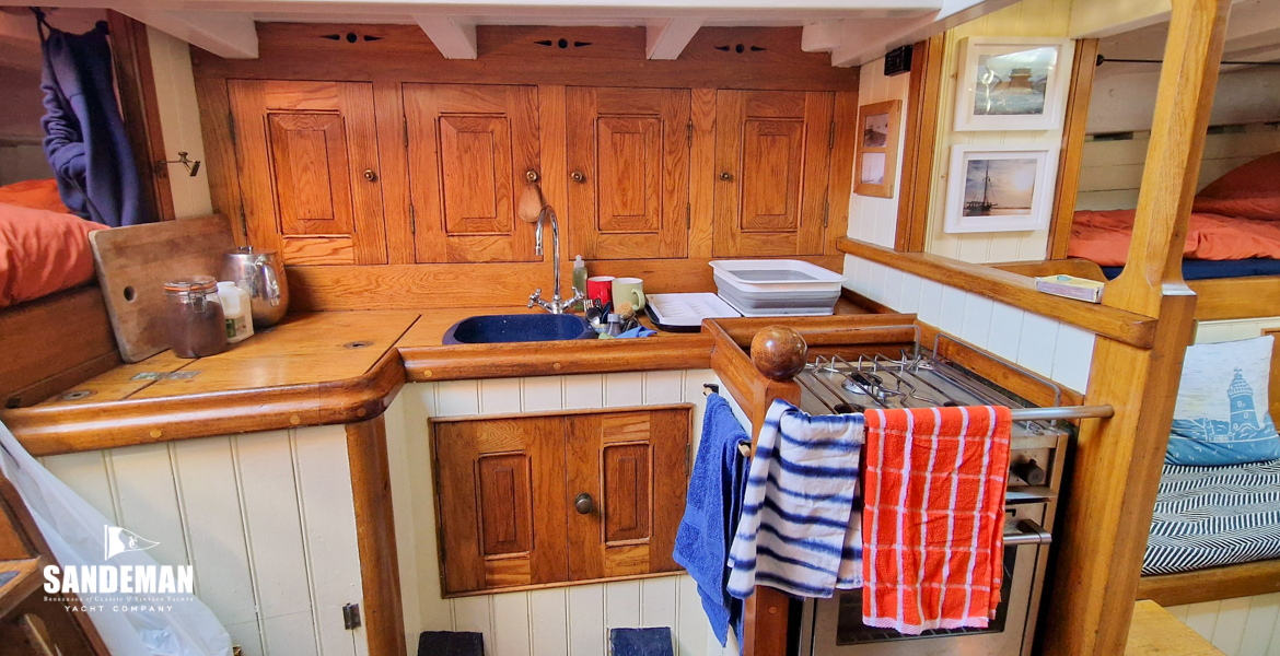 Galley to port