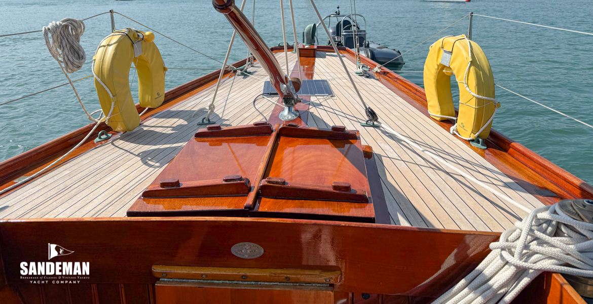 Aft deck view from cockpit