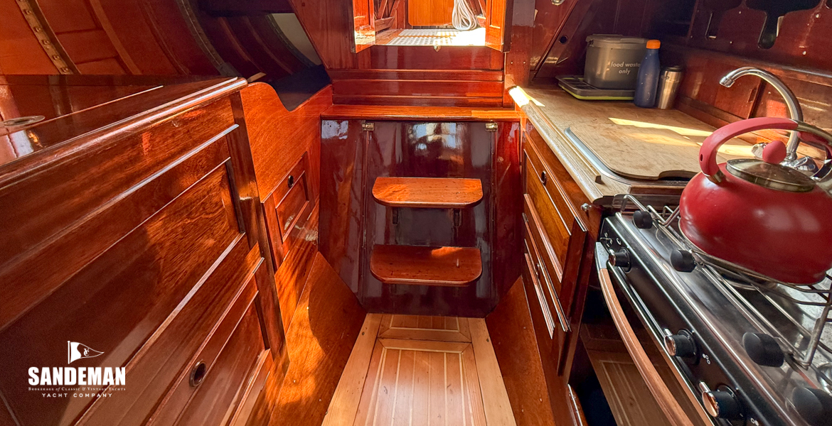 View aft to companionway