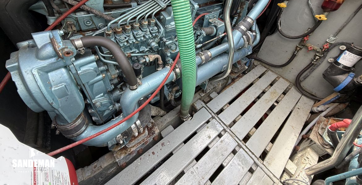 Starboard engine view aft
