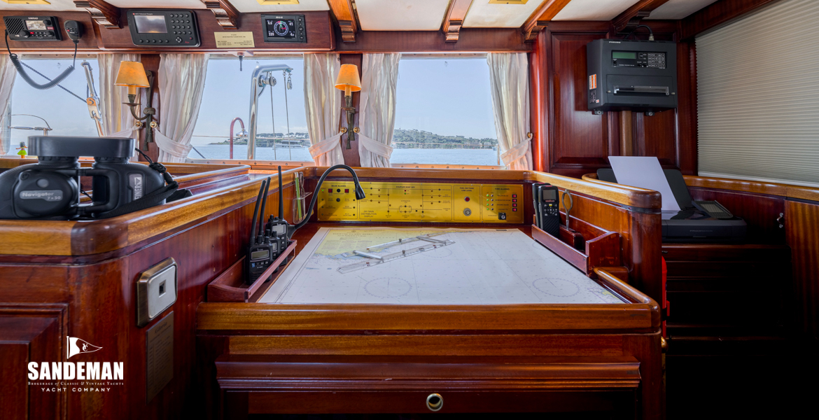 Pilot house aft to starboard