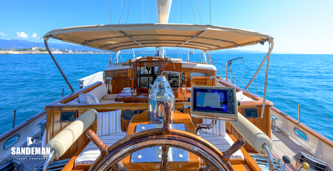 View forward from helm