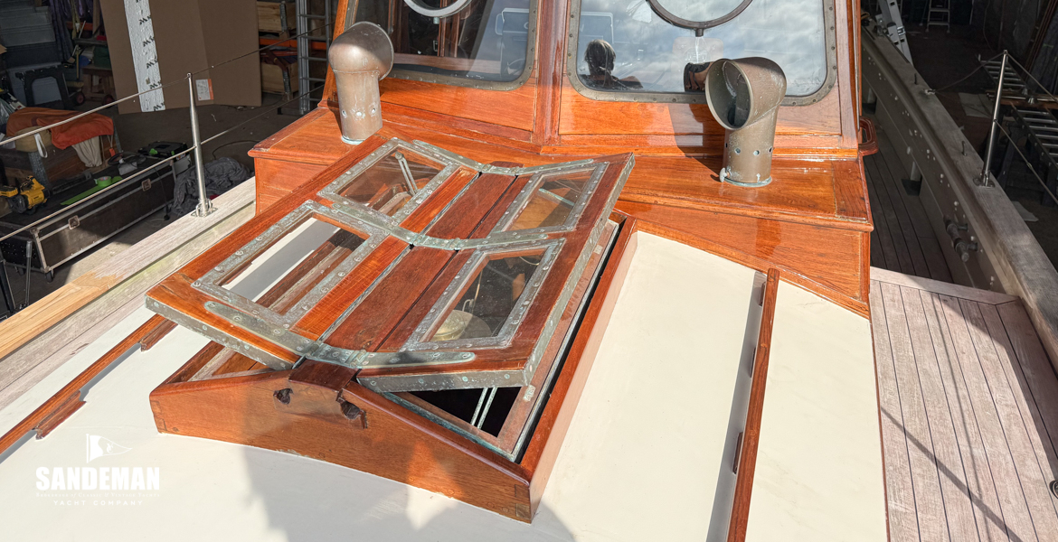 View aft to wheelhouse