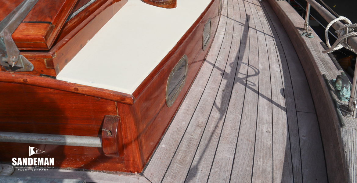 Port side deck view aft