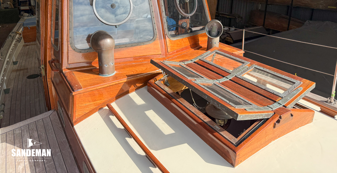 View aft to wheelhouse