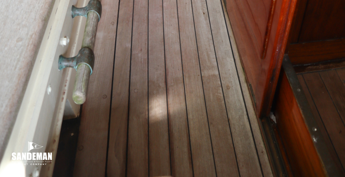 Starboard deck view aft