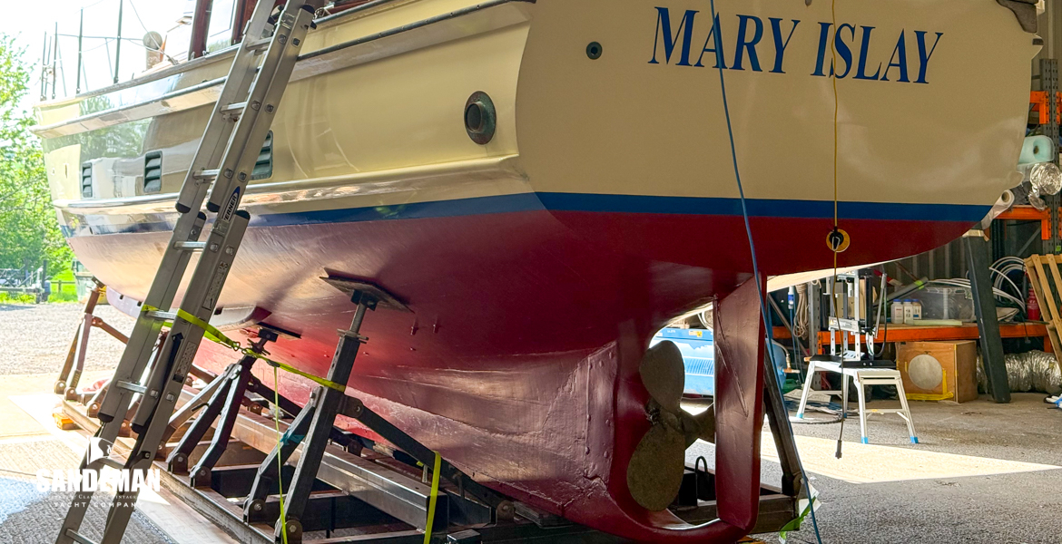 Hauled out port quarter