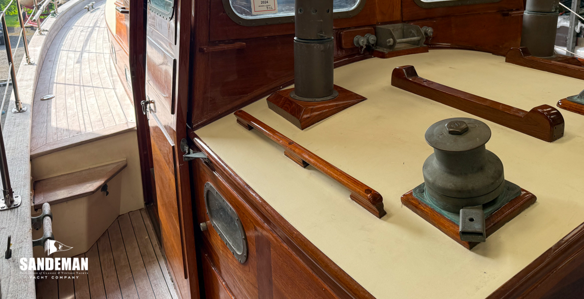 Engine room trunk view forward