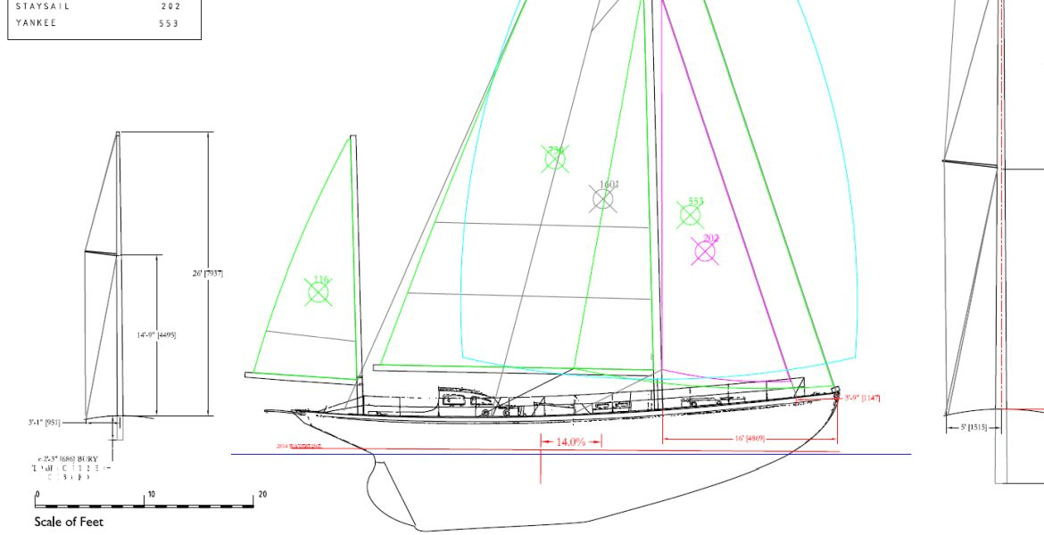 Current Theo Rye Sail Plan of 2015