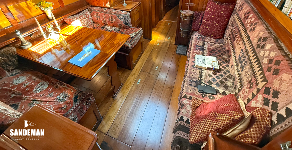 Saloon view forward from companionway