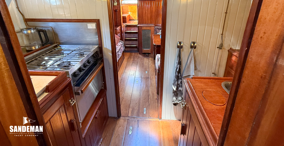 View aft via galley