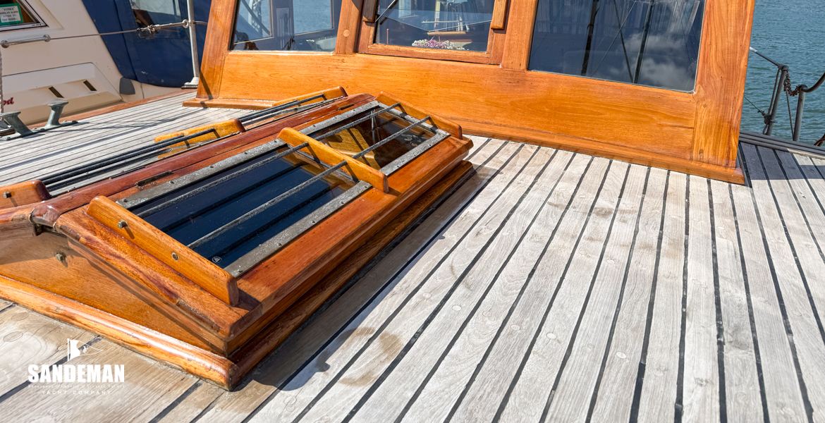 View aft to wheelhouse