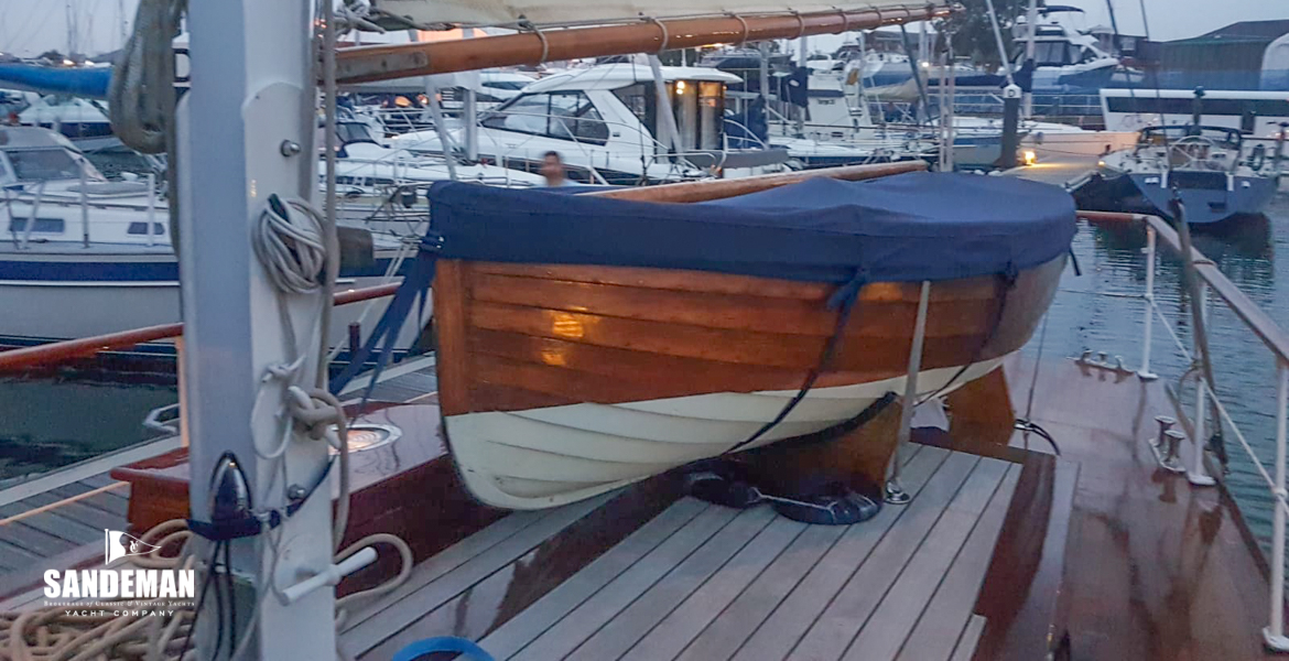 Mizzen tabernacle details and tender stowage