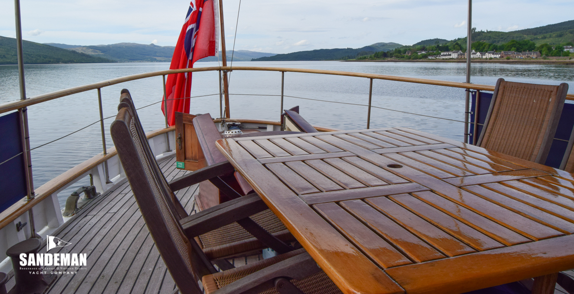 Aft deck view aft