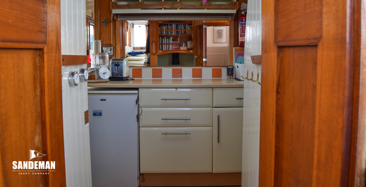 Deckhouse aft view to galley