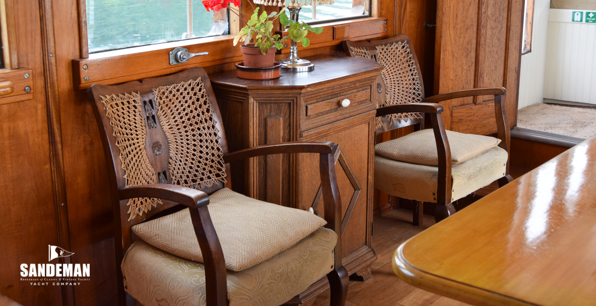 Deck saloon view to port